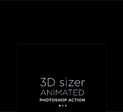 极品PS动作－3D飘移(GIF动画/含高清视频教程)：3D Sizer Animated Photoshop Action